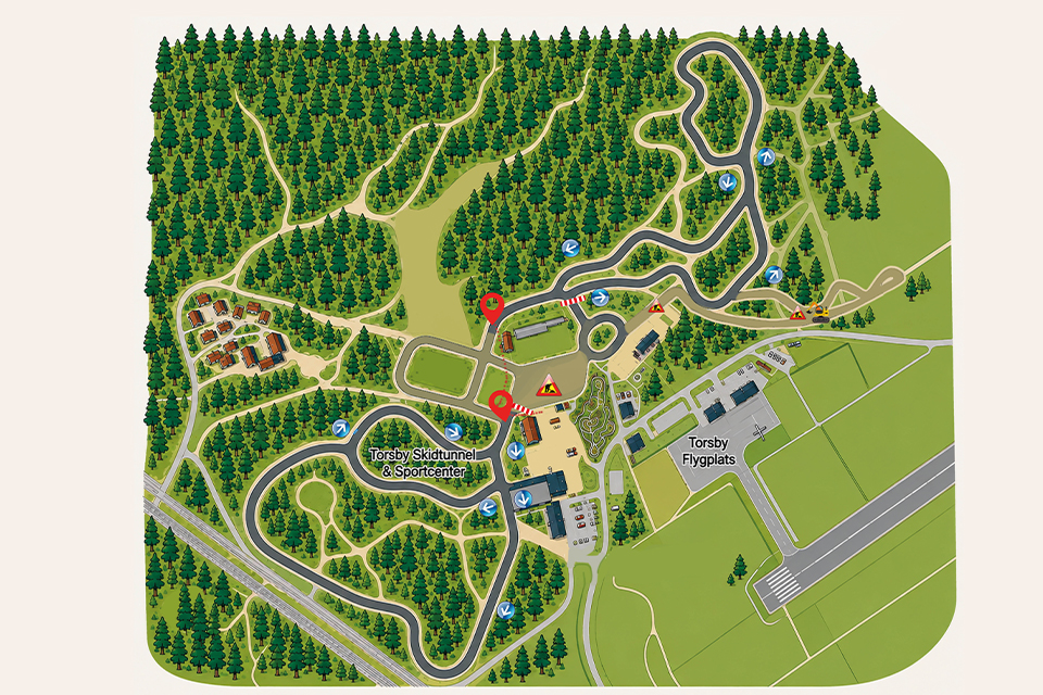 Illustrationsbild över rullskidbanan fr. 14 september